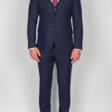 Костюм-тройка темно-синего цвета Каталог