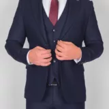 Костюм-тройка темно-синего цвета Каталог