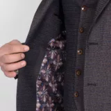 Костюм-тройка серый цвет Брючные мужские костюмы