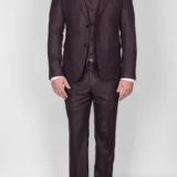 Костюм-тройка коричневого цвета Брючные мужские костюмы