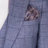 Костюм-тройка бирюзового цвета в клетку Каталог