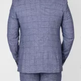 Костюм-тройка бирюзового цвета в клетку Каталог