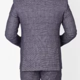 Костюм-тройка светло-серого цвета в марсаловую клетку Каталог