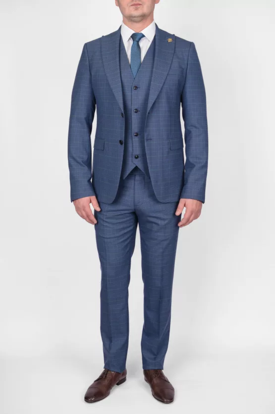 Костюм-тройка изумрудный цвет в клетку Каталог