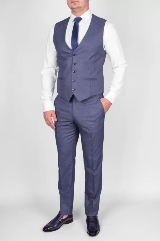 Костюм-тройка светло-серого цвета, пиджак в яркую клетку Вечерние мужские костюмы