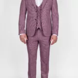 Костюм-тройка розового цвета Вечерние мужские костюмы