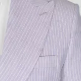 Костюм-тройка светло-голубого цвета в полосу Каталог