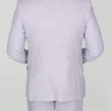 Костюм-тройка светло-голубого цвета в полосу Каталог