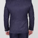 Двубортный костюм в тонкую полосу Вечерние мужские костюмы