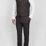 Костюм-тройка кофейного цвета Вечерние мужские костюмы