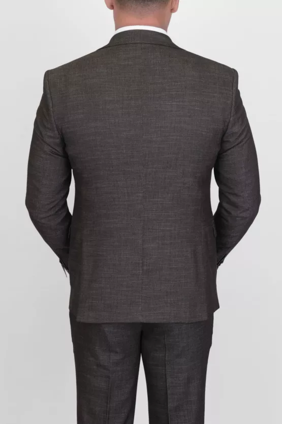 Костюм-тройка кофейного цвета Вечерние мужские костюмы