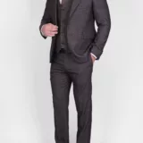 Костюм-тройка кофейного цвета Вечерние мужские костюмы