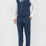 Изумрудный костюм-тройка в клетку Каталог