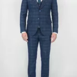 Изумрудный костюм-тройка в клетку Каталог