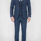 Изумрудный костюм-тройка в клетку Каталог