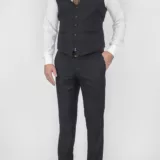 Костюм-тройка темно-коричневый цвет в клетку Каталог