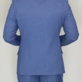 Костюм-тройка мужской небесно-голубого цвета Вечерние мужские костюмы