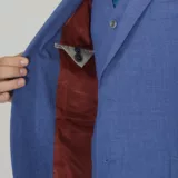 Костюм-тройка мужской небесно-голубого цвета Вечерние мужские костюмы