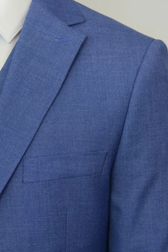 Костюм-тройка мужской небесно-голубого цвета Вечерние мужские костюмы