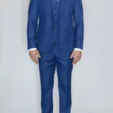 Костюм-тройка ярко-синего цвета Каталог