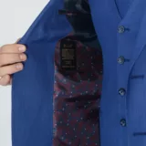 Костюм-тройка ярко-синего цвета Каталог