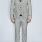 Костюм-тройка кремового цвета Каталог