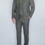 Костюм-тройка песочный цвет текстурная ткань Каталог