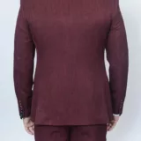 Костюм-тройка насыщенно бордового цвета Вечерние мужские костюмы