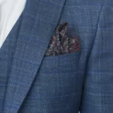 Костюм-тройка серого цвета в синюю клетку Каталог