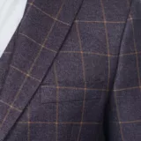 Костюм-тройка бордового цвета в клетку Вечерние мужские костюмы