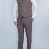 Костюм-тройка цвет Бургунди Вечерние мужские костюмы