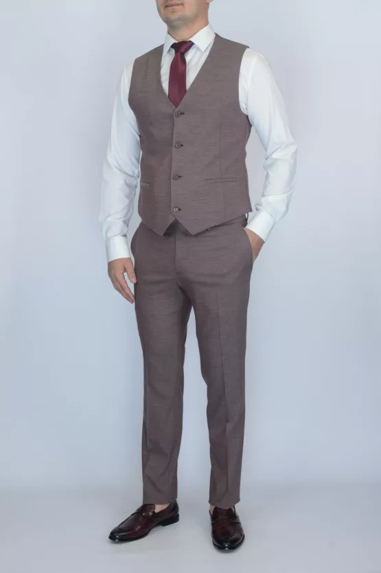 Костюм-тройка цвет Бургунди Вечерние мужские костюмы