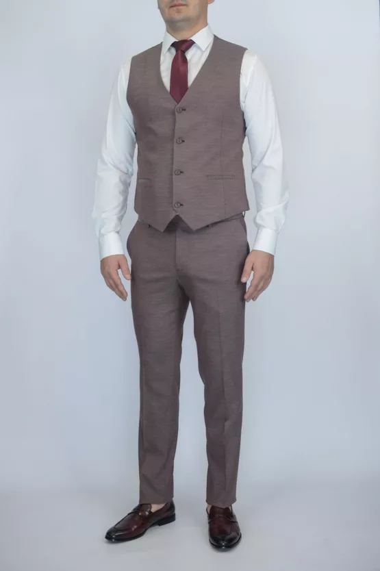 Костюм-тройка цвет Бургунди Вечерние мужские костюмы