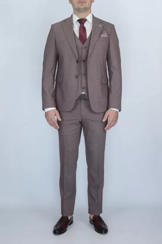 Костюм-тройка цвет Бургунди Вечерние мужские костюмы