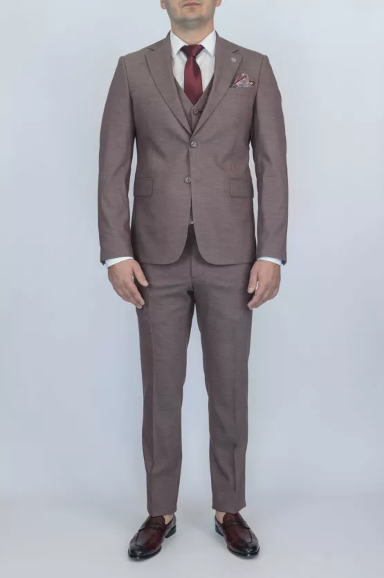 Костюм-тройка цвет Бургунди Вечерние мужские костюмы