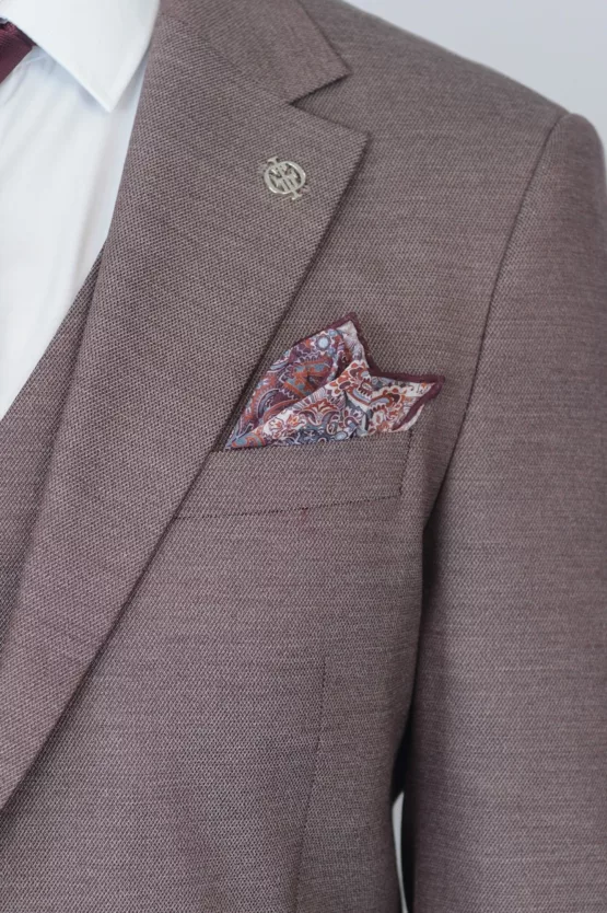 Костюм-тройка цвет Бургунди Вечерние мужские костюмы