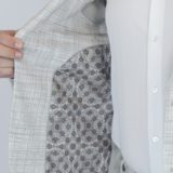 Костюм светло-бежевого цвета текстурная ткань Клубный костюм