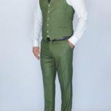 Костюм-тройка фисташковый оттенок Вечерние мужские костюмы