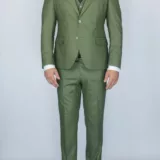 Костюм-тройка фисташковый оттенок Вечерние мужские костюмы