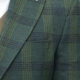 Костюм-тройка с клетчатым зеленым пиджаком Клубный костюм