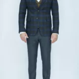 Костюм-тройка с синим клетчатым пиджаком Каталог