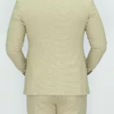 Костюм-тройка песочного цвета с шоколадным жилетом Каталог