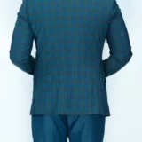 Костюм-тройка изумрудного цвета в клетку Каталог