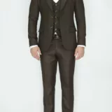 Костюм-тройка шоколадного цвета Каталог