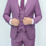 Костюм-тройка сиреневого оттенка Каталог