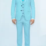 Костюм-тройка мятного оттенка Каталог