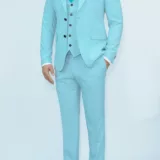 Костюм-тройка мятного оттенка Каталог