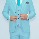 Костюм-тройка мятного оттенка Каталог