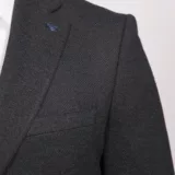 Пиджак полуприталенный графитовый оттенок Пиджаки