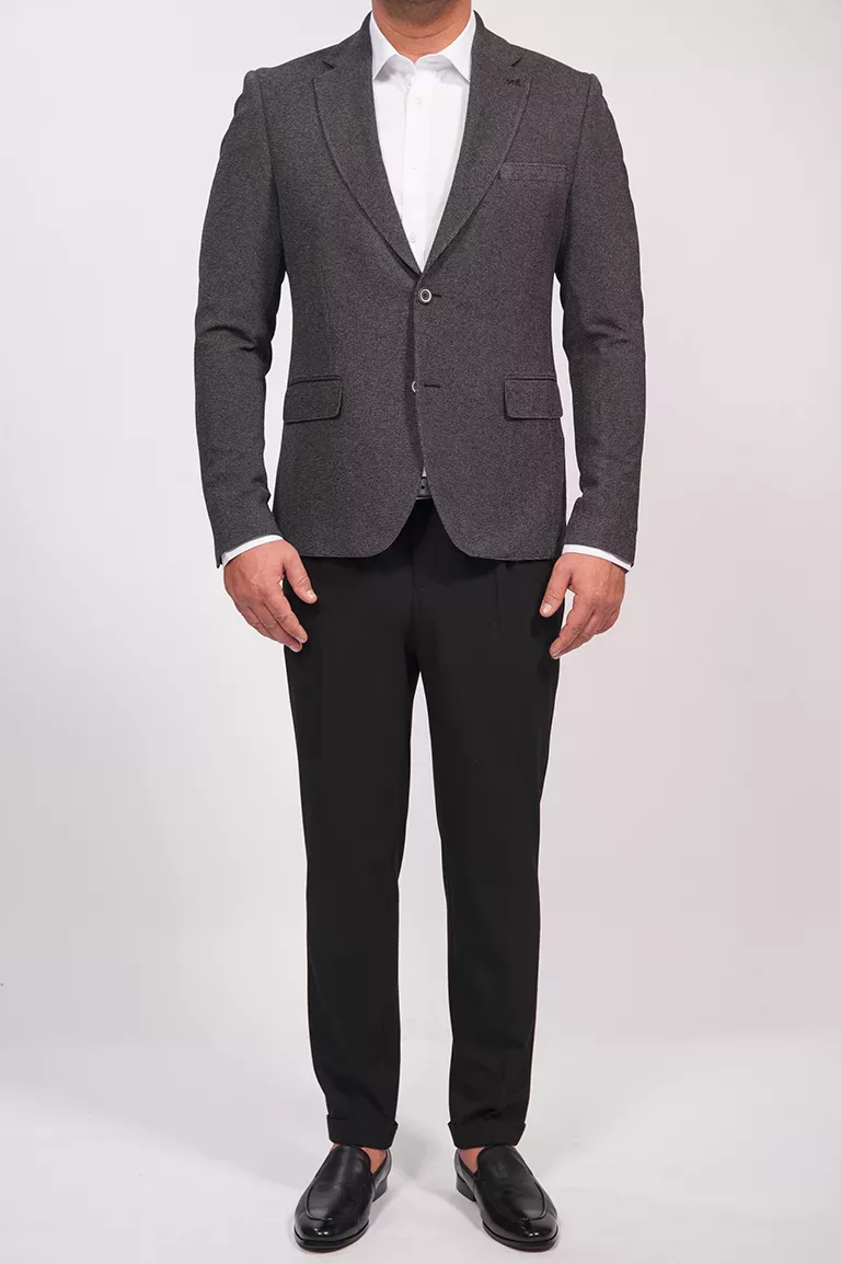 Полуприталенный фасон Пиджак полуприталенный серого цвета Каталог